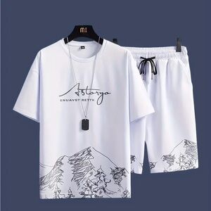 Men's 2 Piece Short Sleeve T-Shirt & Shorts Set